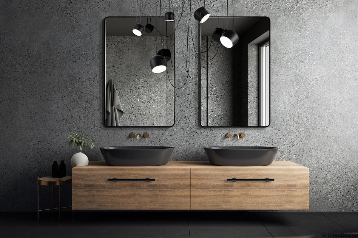 Espejo de baño Apple marco negro  Espejos para baños, Muebles de baño,  Espejos