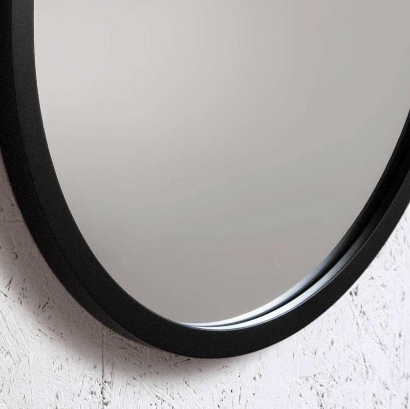 Espejo de Pared cuerpo entero- Modelo MDF8 color negro de 55x150 cm