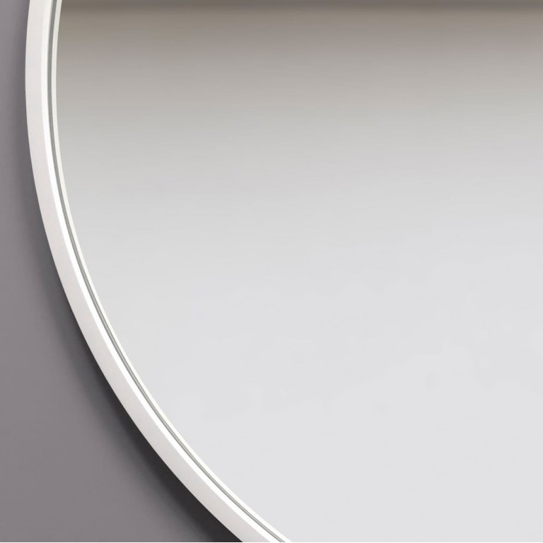 Espejo Ovalado Minimalista Ambient Slim Negro