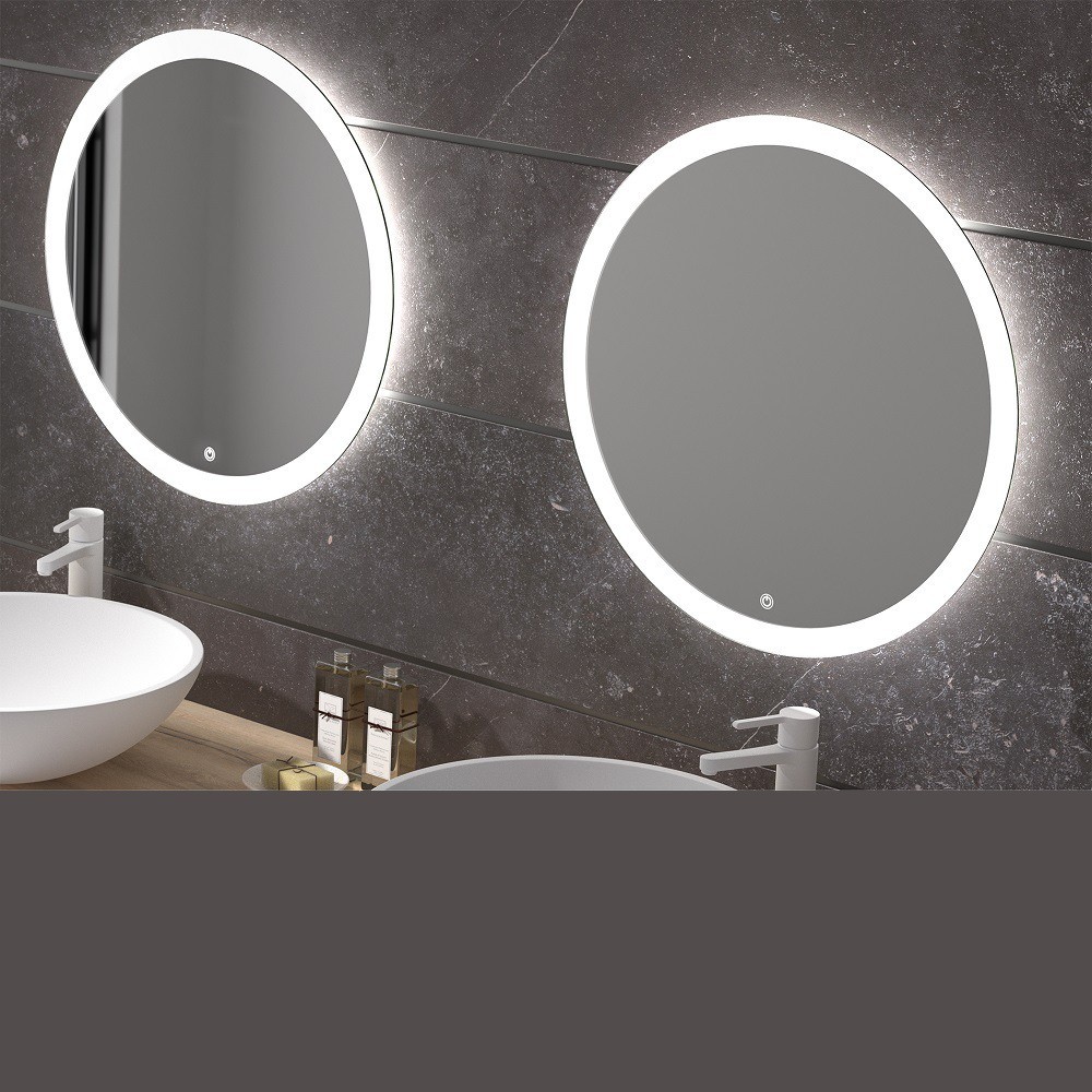 Espejo con luz led baño retroiluminado redondo