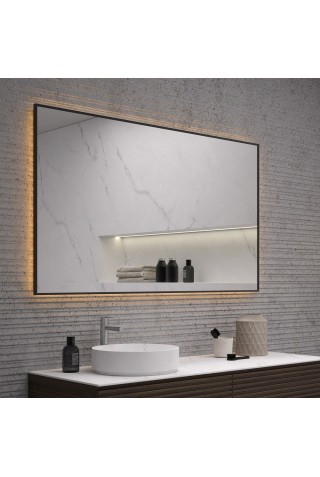 Specchio Retroilluminato Cornice Metallica Per Bagno