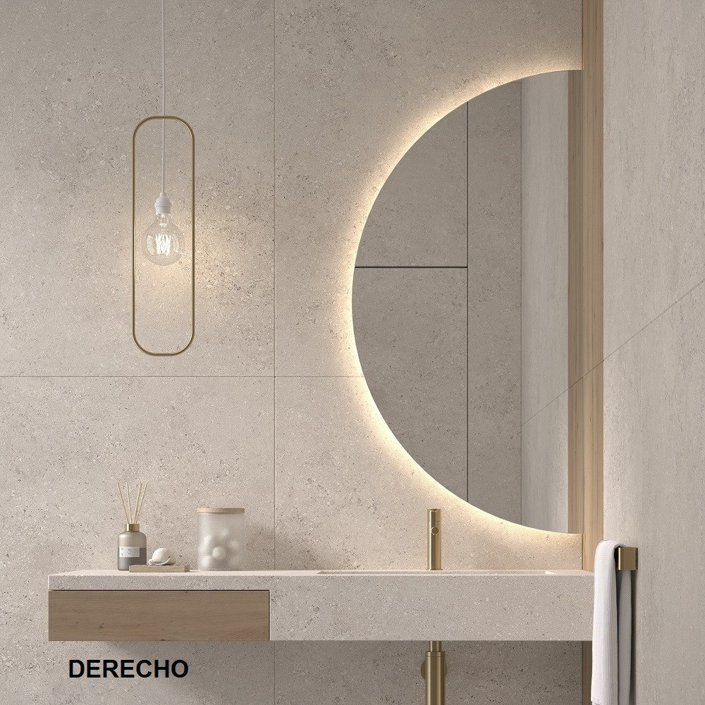 Specchio Da Bagno Retroilluminato Semicircolare