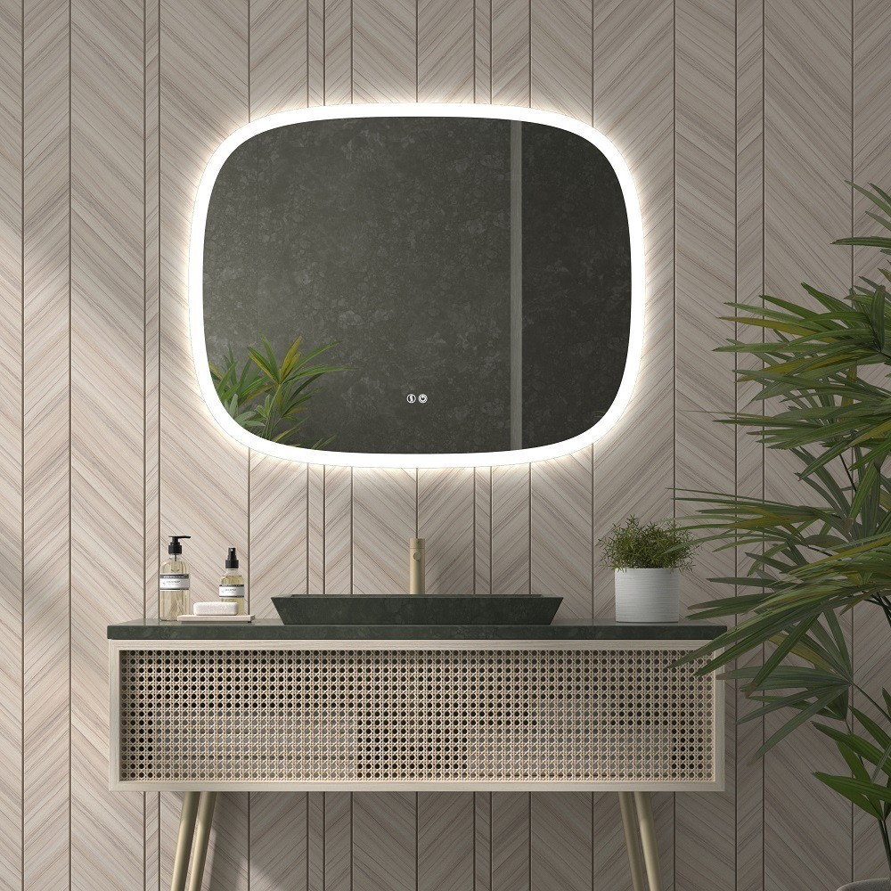 Compra Espejo de baño NOMI 100x80 cms con Luz neutra LED integrada