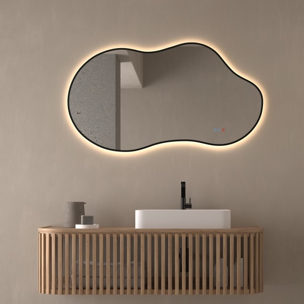 Espejo Asimétrico Retroiluminado Para Baño