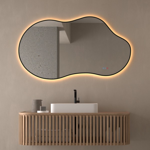 Espejo Asimétrico Retroiluminado Para Baño