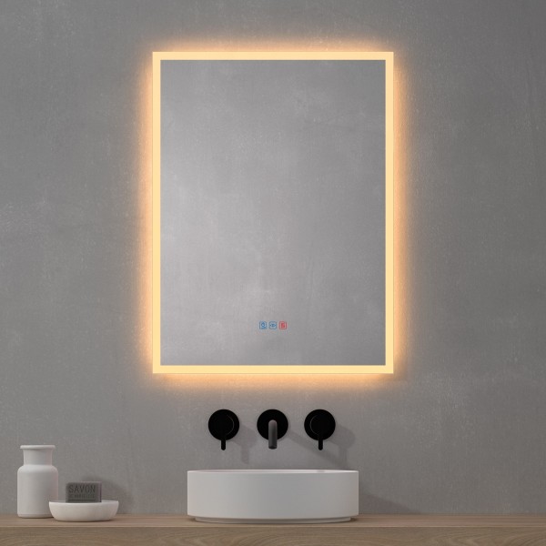 Espejo Rectangular Para Baño Con LED