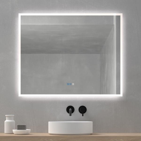 Espejo Rectangular Para Baño Con LED