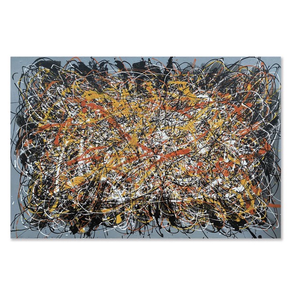 Cuadro Abstracto Para Salón Omaggio a Pollock